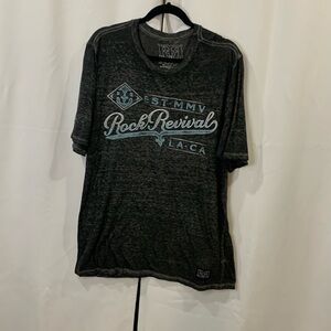 Men’s Rock Revival Dark Grey Tee size Large